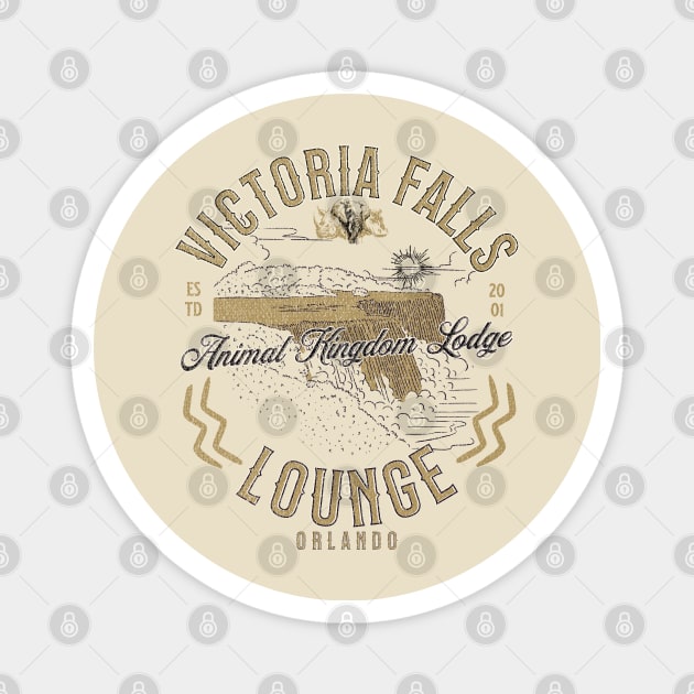 Victoria Falls Lounge at The Animal Kingdom Lodge Orlando Magnet by Joaddo
